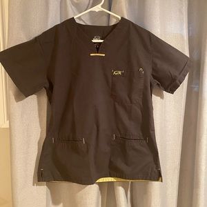 Black scrub top